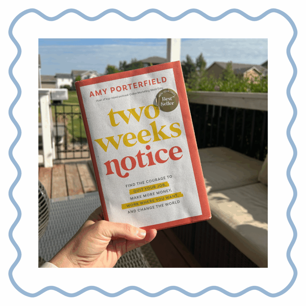 Two Weeks Notice book.